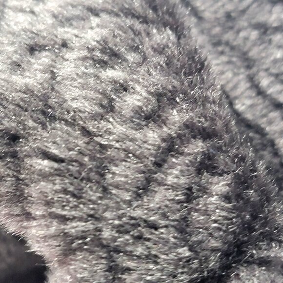 Vtg Reversible Red & Black Quilted Vest With Faux Fur Texture Sleeveless - Picture 14 of 16